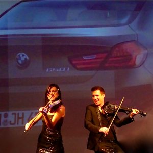 electric violinist BMW